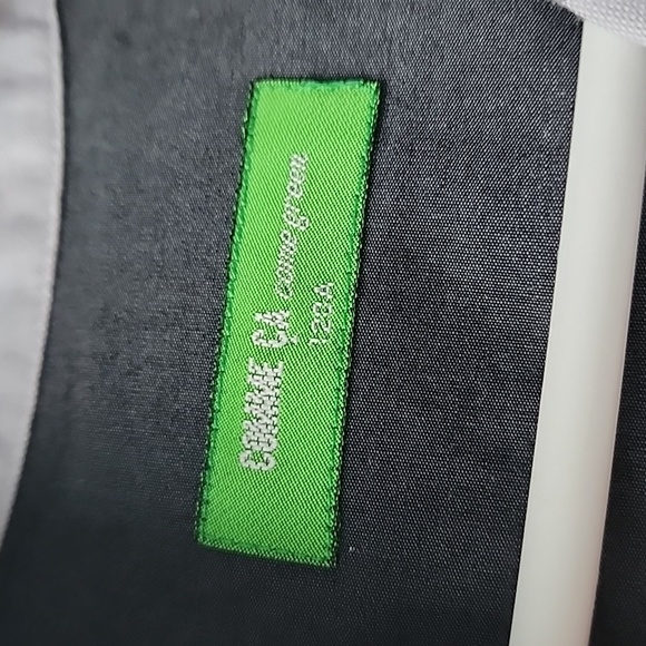 Comme Ca Mixed Material Button Up Shirt Knit Cardigan - Picture 6 of 8